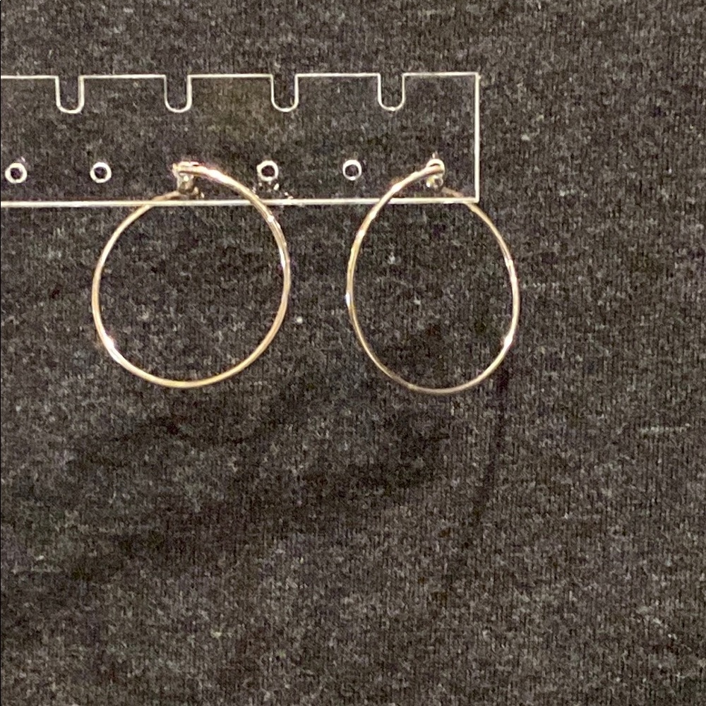 Silver Plated Hoop Earrings
